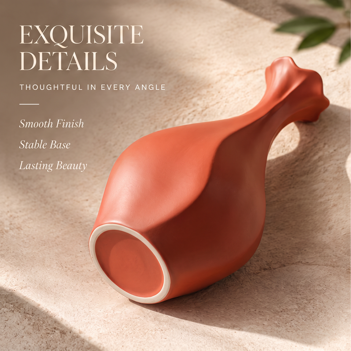 NOVALORAR® Clay Curve Ceramic Vase