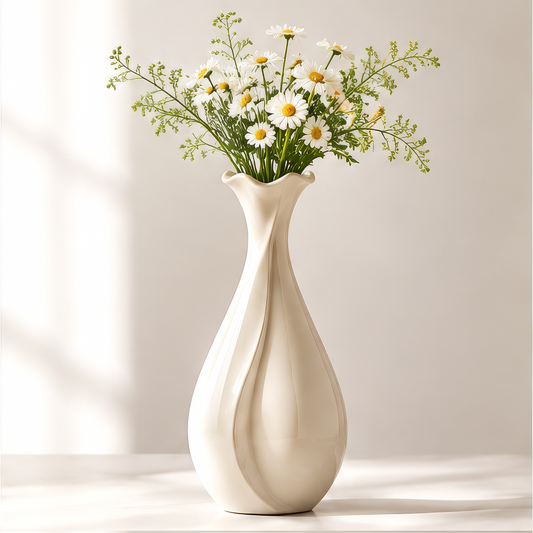 NOVALORAR® Teardrop Neck Ceramic Vase