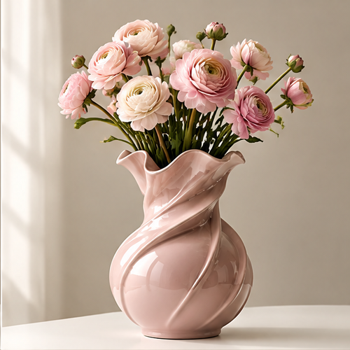 NOVALORAR® Roselle Wave Ceramic Vase
