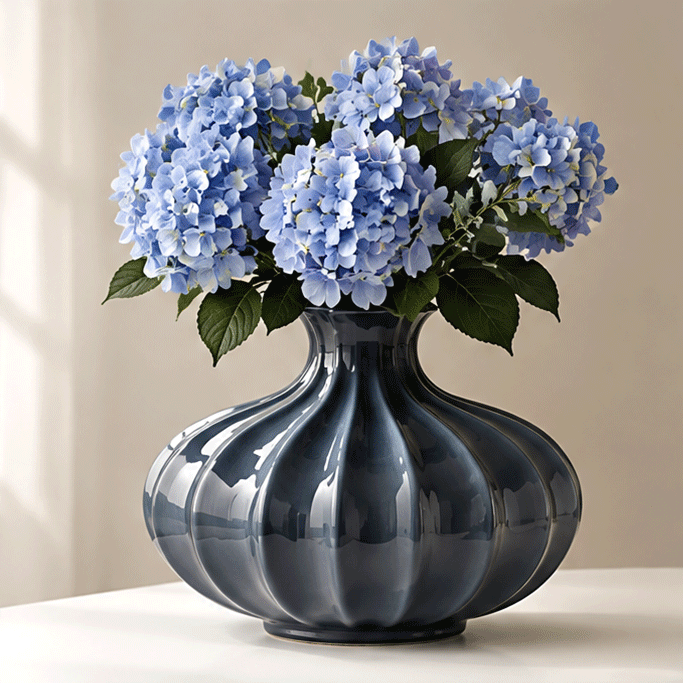 NOVALORAR® Midnight Pearl Sculptural Vase