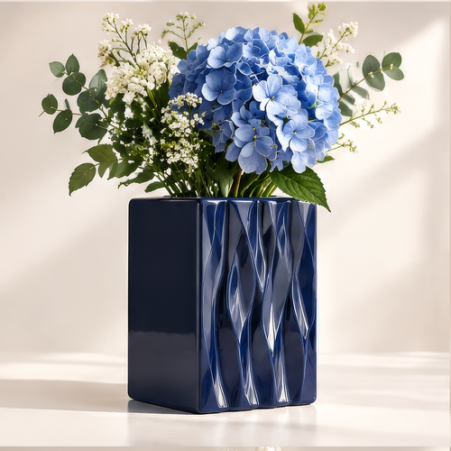NOVALORAR® Midnight Wave Ceramic Vase