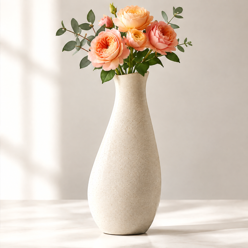 NOVALORAR® Sandstone Slim Ceramic Vase