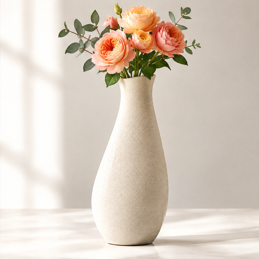 NOVALORAR® Sandstone Slim Ceramic Vase