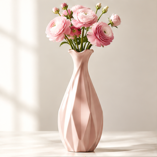 NOVALORAR® Blush Facet Ceramic Vase