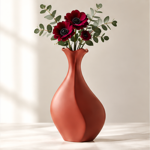 NOVALORAR® Clay Curve Ceramic Vase