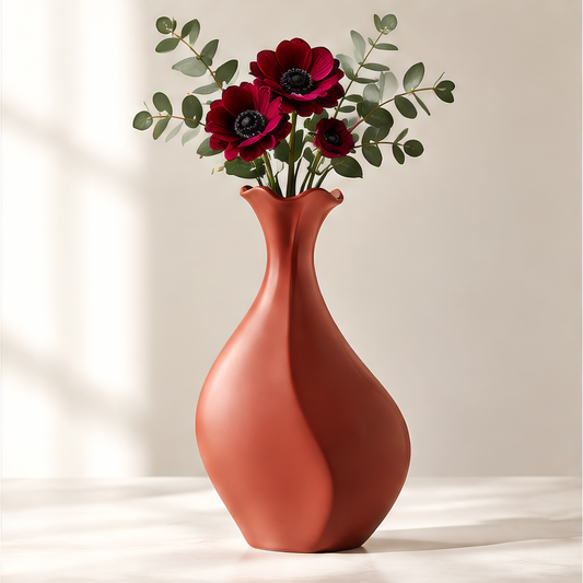 NOVALORAR® Clay Curve Ceramic Vase