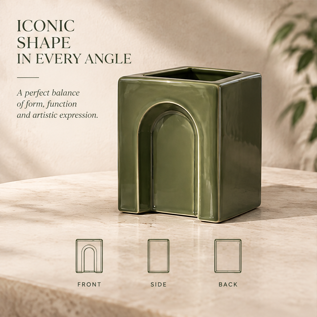 NOVALORAR® Arc Portal Ceramic Vase