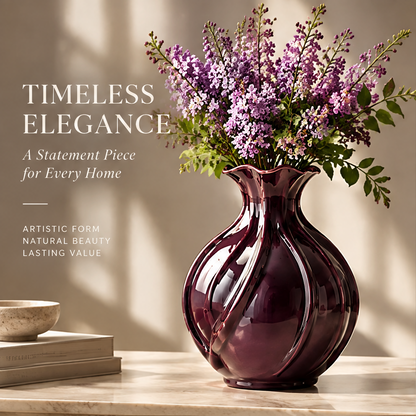 NOVALORAR® Velvet Plum Artisan Vase