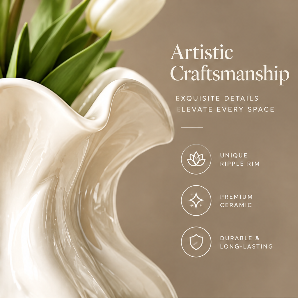 NOVALORAR® Sculptural Ceramic Vase