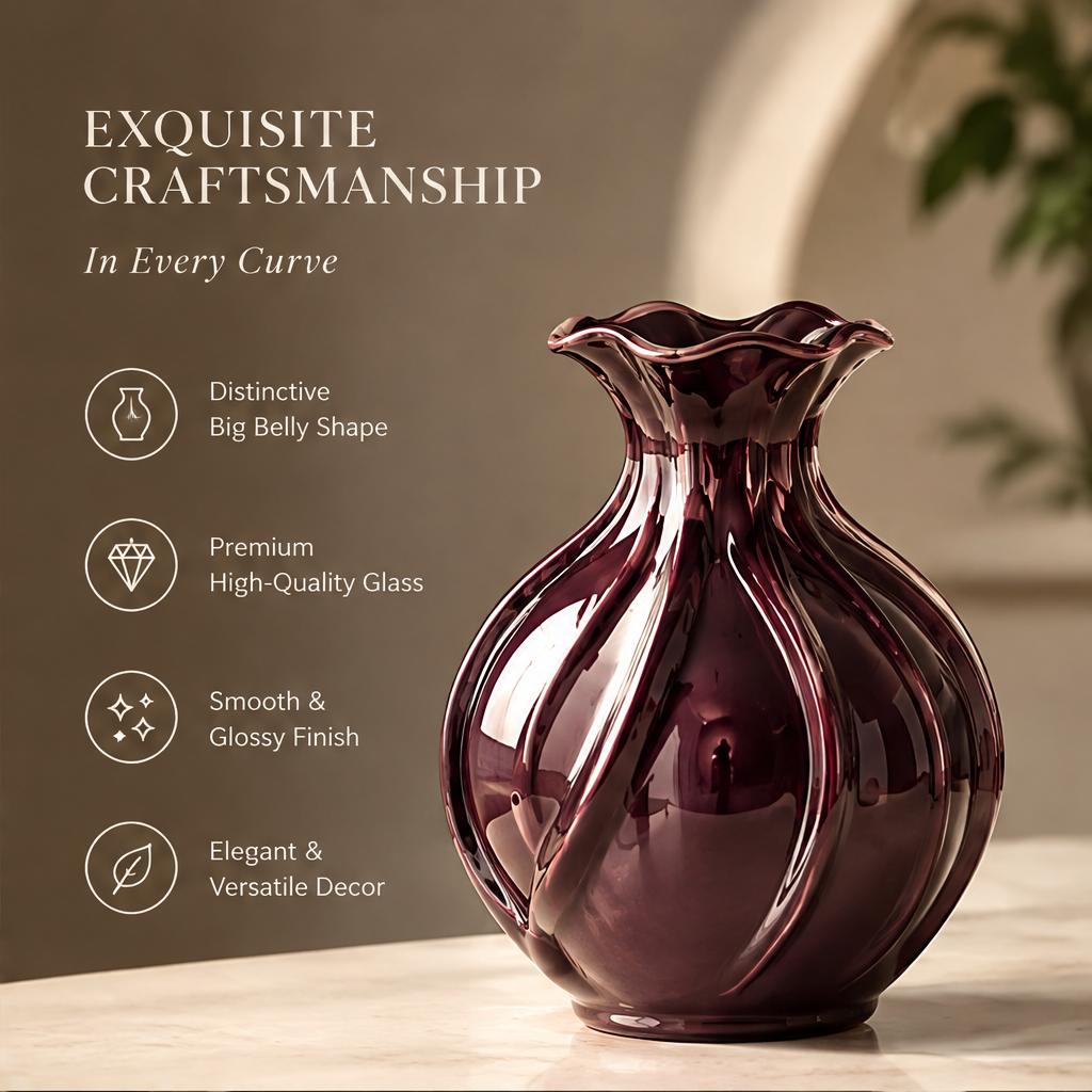 NOVALORAR® Velvet Plum Artisan Vase