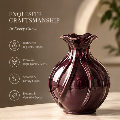 NOVALORAR® Velvet Plum Artisan Vase