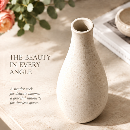 NOVALORAR® Sandstone Slim Ceramic Vase