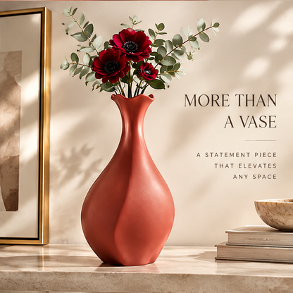 NOVALORAR® Clay Curve Ceramic Vase