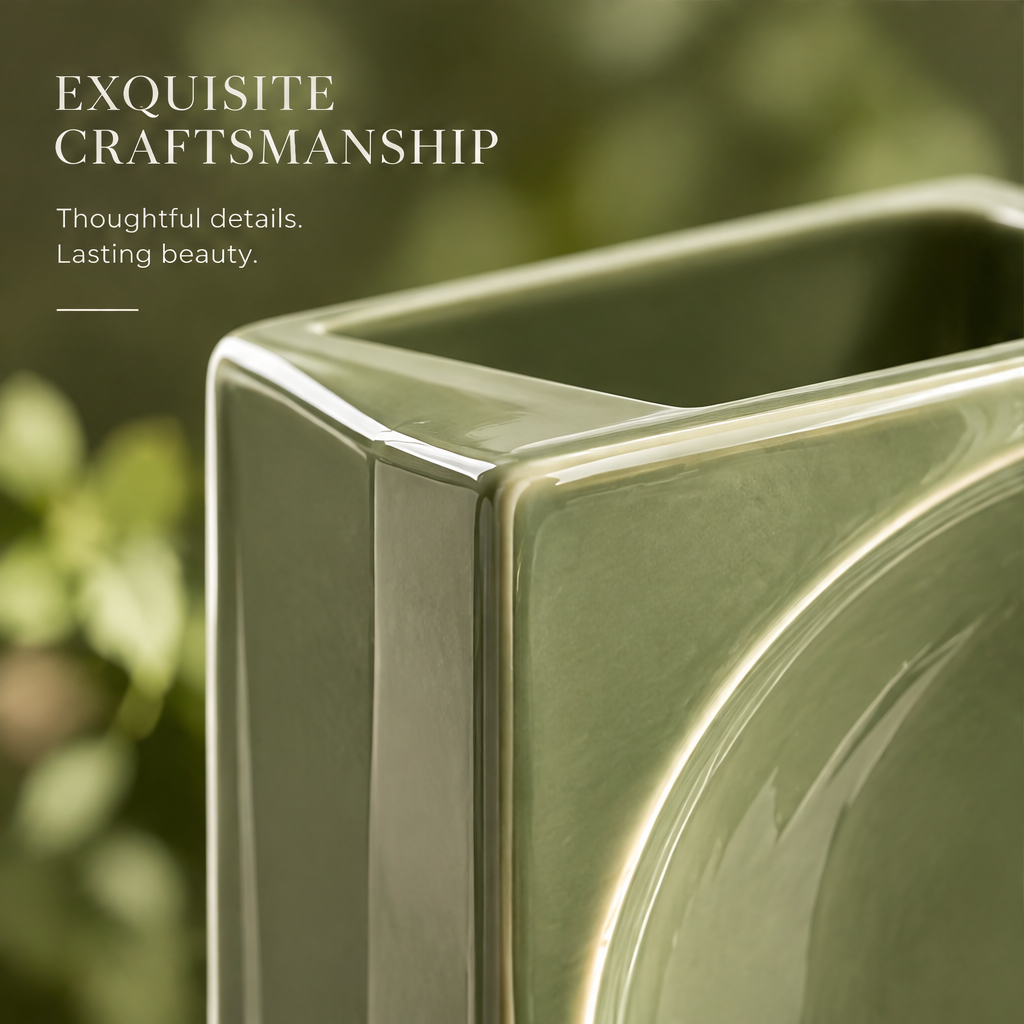 NOVALORAR® Sage Arc Ceramic Vase