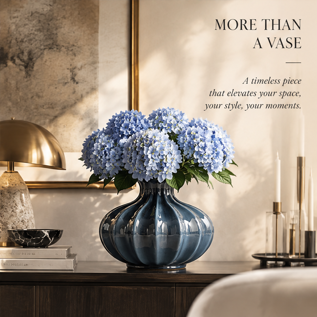 NOVALORAR® Midnight Pearl Sculptural Vase