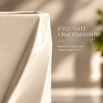 NOVALORAR® Facet Cube Ceramic Vase